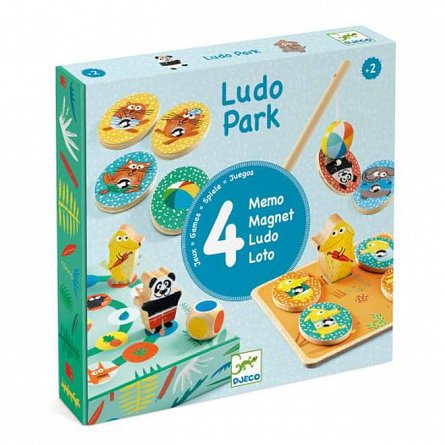 Set educativ LudoPark 4 jocuri, 2 ani, Djeco