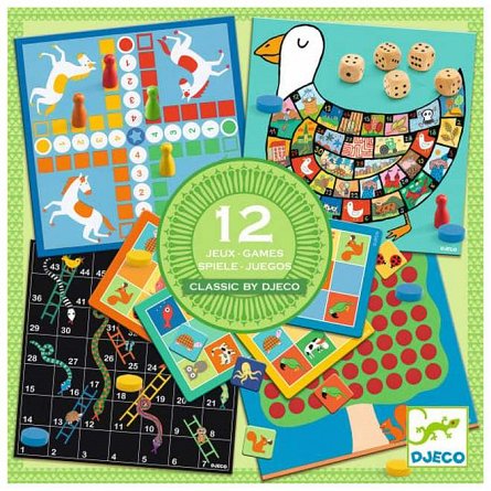 Joc de societate Classic 12 in 1, 4 ani, Djeco
