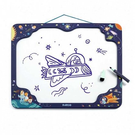 Jucarie creativa Tabla de scris, 46 x 38 cm, Spatiu, 5 ani, Djeco