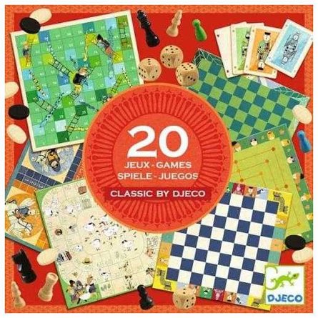 Joc de societate Classic 20 in 1, 6-99 ani, Djeco