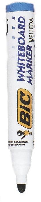 Marker pentru tabla BIC ECO Velleda 1701, varf rotund, 1.5 mm, albastru