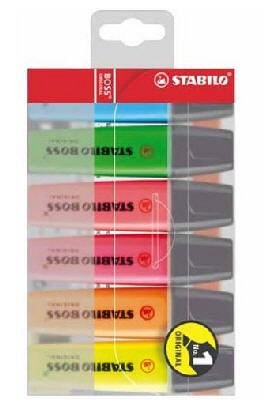 Textmarker Stabilo Boss,6buc/set