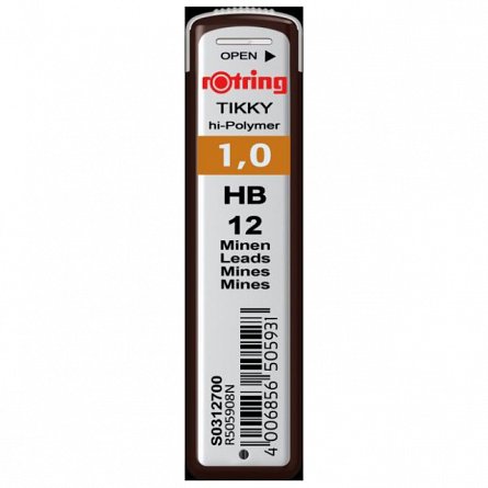 Mine pt.creion mecanic Rotring,1mm,HB,12buc/set