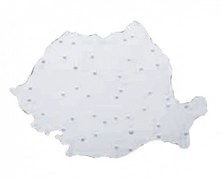 Sablon harta Romaniei,mare,plastic