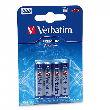 Baterie alcalina  AAA (4 buc), Verbatim