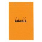zzBlocnotes 14.8x14.8c m,Rhodia orange,80f,ma