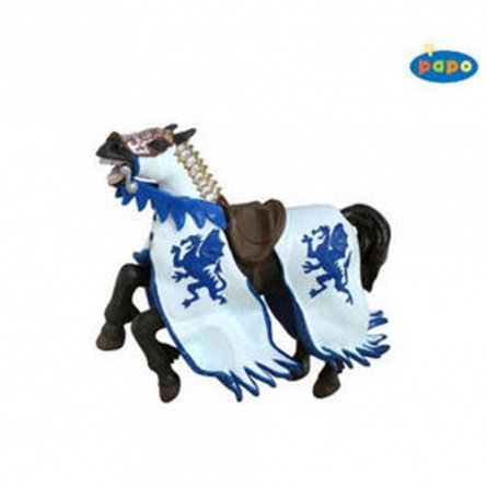 Figurina Papo,calul regelui dragon,albastru