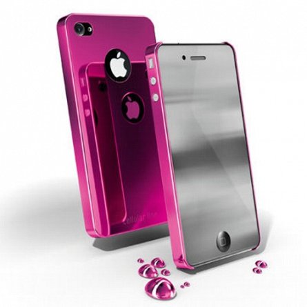 Carcasa iPhone Cellular Line Chrome Pink