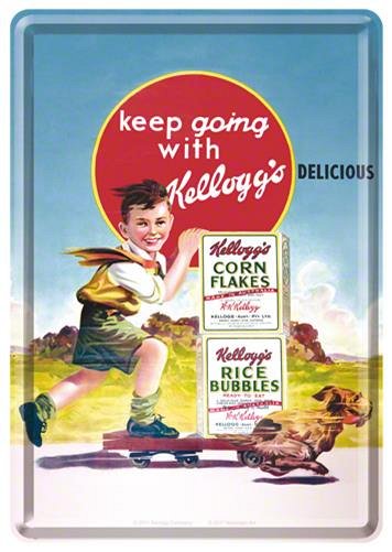 CARTE POSTALA KELLOGG'S KEEP GOING