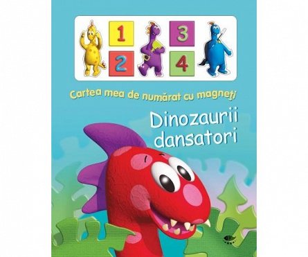 Cartea mea de numarat cu magneti Dinozau