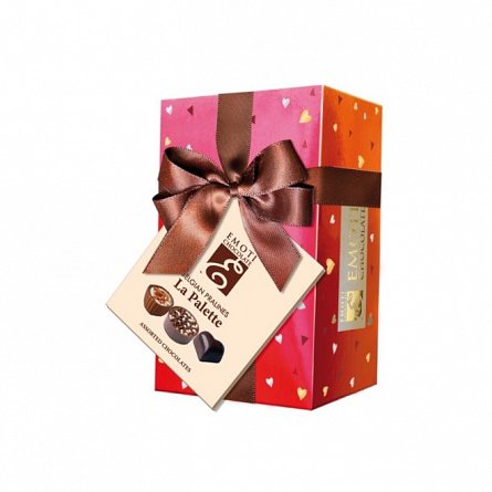 Ciocolata asortata, Emoti La Palette, 100g, cutie rosie