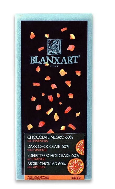 Ciocolata Blanxart 100g , Neagra Portocale