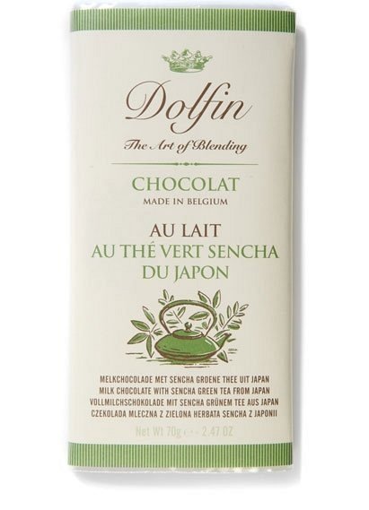 Ciocolata Dolfin 70g Lapte Ceai Verde