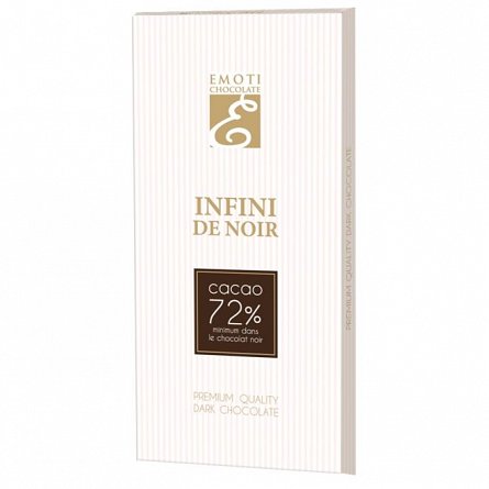 Ciocolata Emoti Infini De Noir 72%, 100g