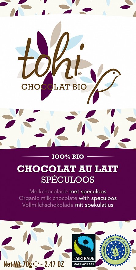 Ciocolata Tohi 70g, Lapte Biscuiti Spec.