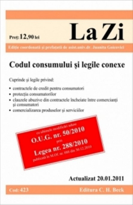 CODUL CONSUMULUI ( COD 423) ACTUALIZAT LA 20.0