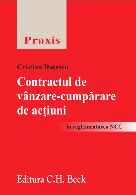 CONTRACTUL DE VANZARE-CUMPARARE DE ACTIUNI in reglementare NCC
