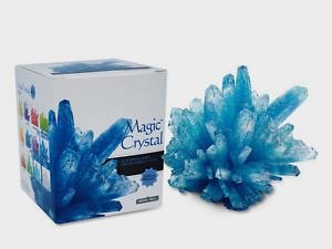 Borcan crestere cristal, albastru, Magic Crystals
