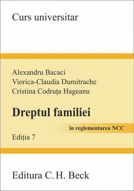 DREPTUL FAMILIEI. ED 7 in reglementare NCC