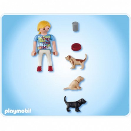 Playmobil-Femeie cu catelusi