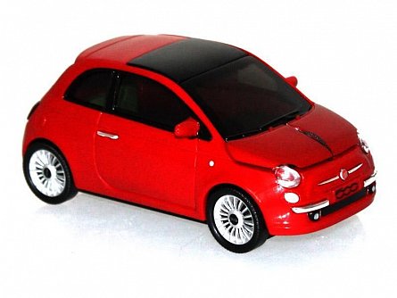 Mouse Fiat 500 cu fir,rosu