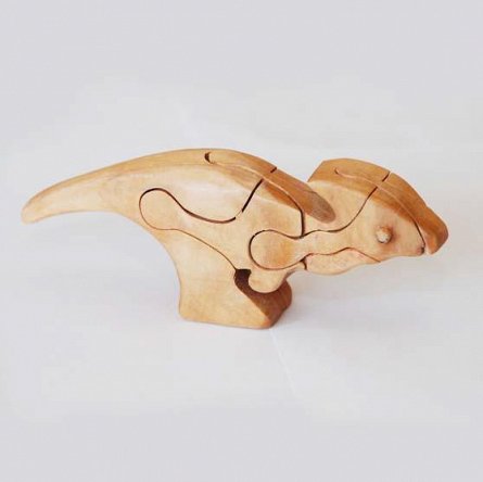 Figurina 3D Parasaurolopus din lemn