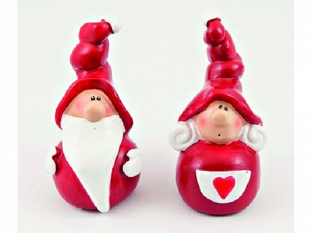 Figurina de ceramica familie rosie 9cm