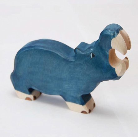 Figurina Hipopotam din lemn