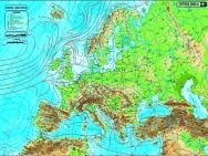 Harta Europa,fizica/administrativa,120x160cm
