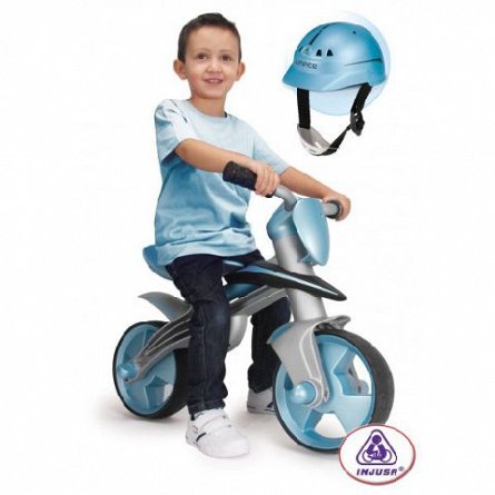 Injusa-Bicicleta fara pedale,casca protectie,Jumper