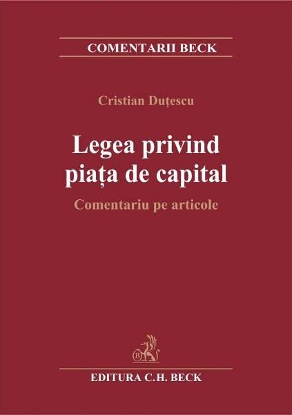 LEGEA PRIVIND PIATA DE DE CAPITAL. COMENTARIU