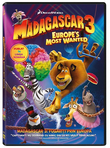 MADAGASCAR 3: EUROPE'S MOST WANTED DVD