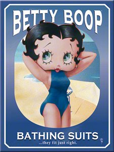 MAGNET BETTY BOOP BATHING SUITS