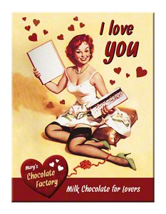 MAGNET I LOVE YOU CHOCOLATE