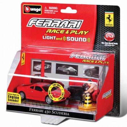 Masina sunet si lumini Bburago Ferrari 1:43 