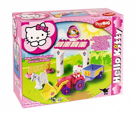 Mini ferma Hello Kitty, 18 cuburi