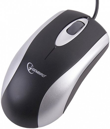 Mouse GEMBIRD  USB OPTIC   SILVER/BLACK 