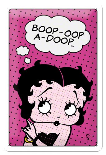 Placa 20x30 Betty Boop Pink