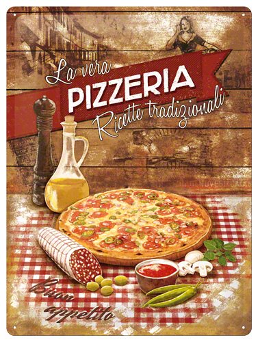 Placa 30x40 Pizzeria Italia