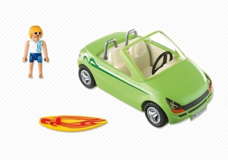 Playmobil-Masina decapotabila si surfer