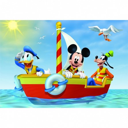 Puzzle 2 in 1 Mickey Mouse, 2 x 48 pcs.