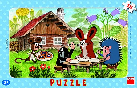 Puzzle Cartita in vizita, 15 pcs