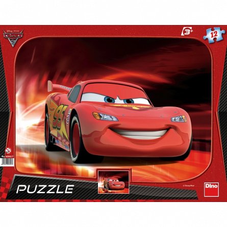 Puzzle contur Cars 2 - Fulgerul McQueen, 12 pcs.