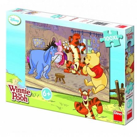 Puzzle Winnie the Pooh XL - Luptatorul norocos, 100 pcs. 