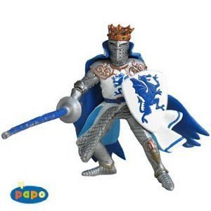 Figurina Papo,regele dragon,albastru