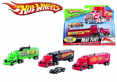 Set camion si masina Hot Wheels,div. mod