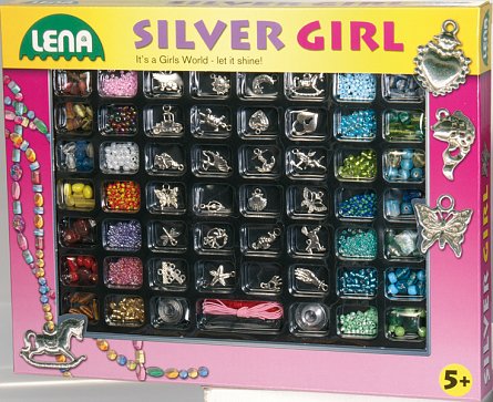 Set creativ margele "Silver girl"