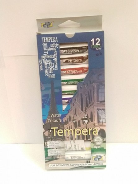 Tempera DP,12ml/tub,12culori