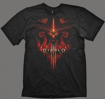 Diablo III T-Shirt - Burning, Black, M