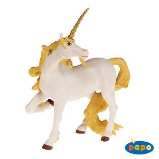 Figurina Papo,unicorn auriu